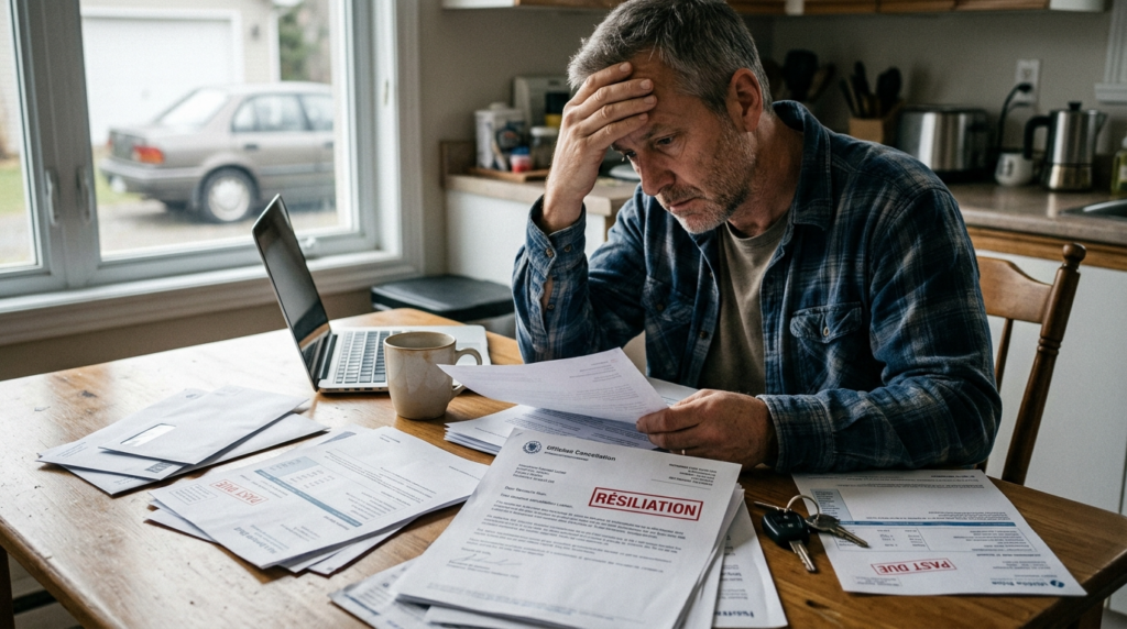 Que faire face à une assurance auto résiliée pour non-paiement