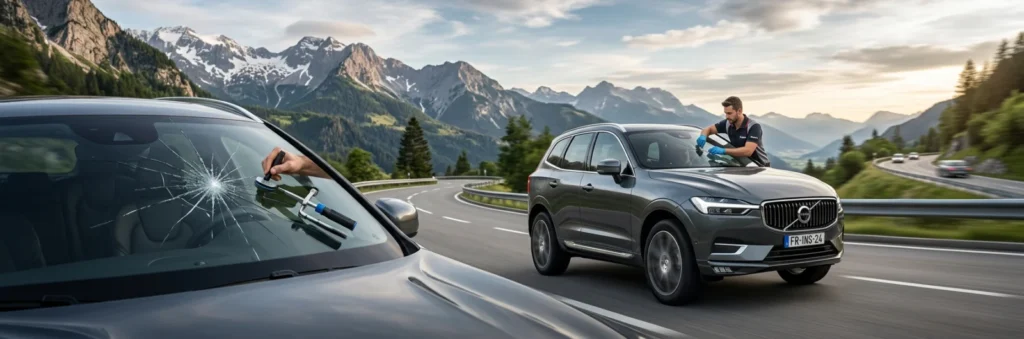 Illustration : Assurance bris de glace voiture 2026 – Prix, franchise et prise en charge