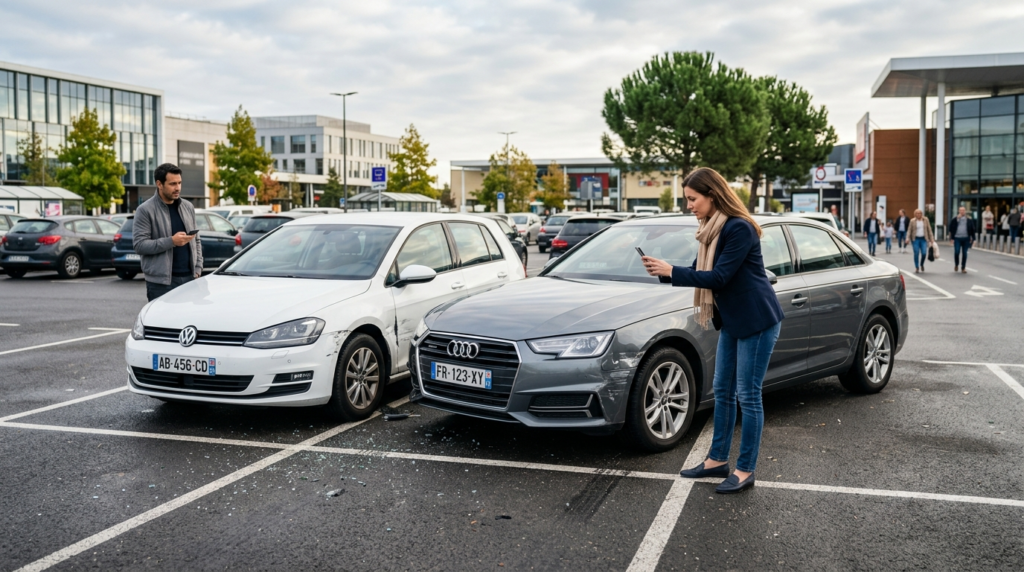 Accident sur un parking : responsabilité, démarches et indemnisation