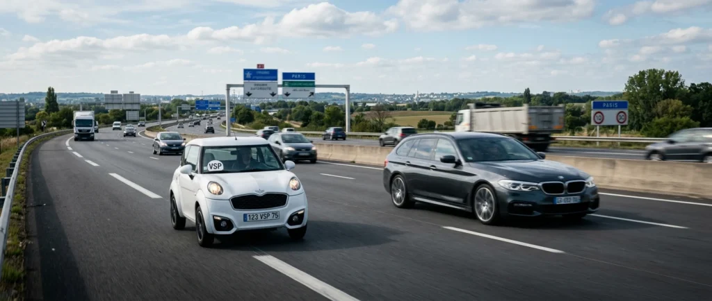 Illustration : Voiture sans permis sur autoroute : ce que dit la loi en 2026